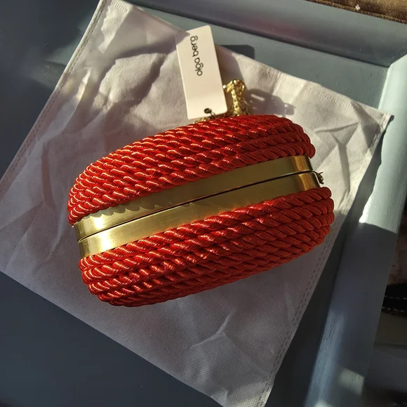 Olga Berg Martina Rope Clutch - Picture 9 of 12